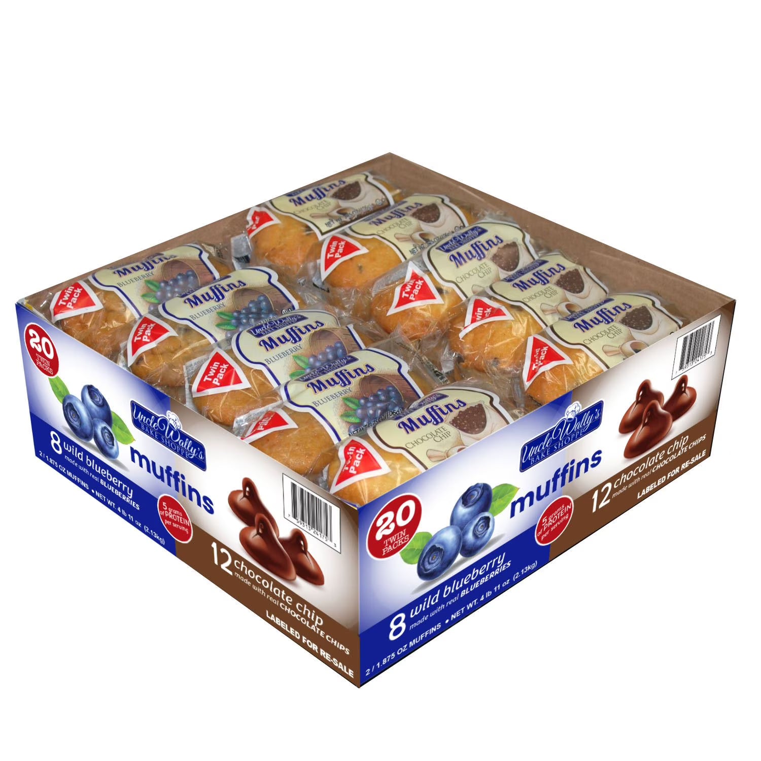 Uncle Wally's Variety Pack Muffins, 20 pk