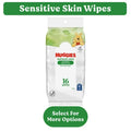 Huggies Natural Care Sensitive Baby Wipes, Unscented, 1 Soft Pack (16 Wipes Total)