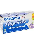 Good Sense Spring Scent Flap Tie Tall Kitchen Bags, 15-pc Pack.