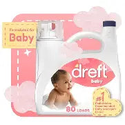 Stage 1 Newborn Baby Laundry Detergent Liquid, HE Compatible, 80 Loads, Laundry Soap for Sensitive Skin, Baby Laundry Detergent, Newborn Essentials