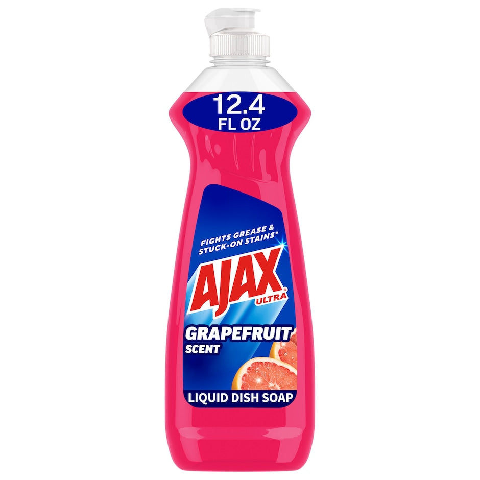 Ajax Bleach Alternative Grapefruit Liquid Dish Detergent, 14 oz. Bottles