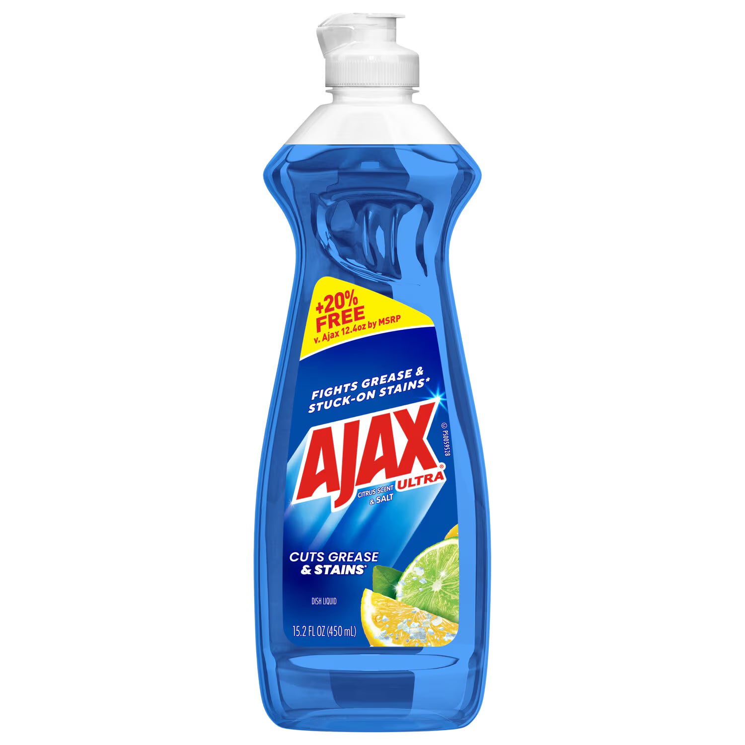Ajax Ultra Citrus Scent and Salt Liquid Dish Soap, 15.2-oz. Bottle