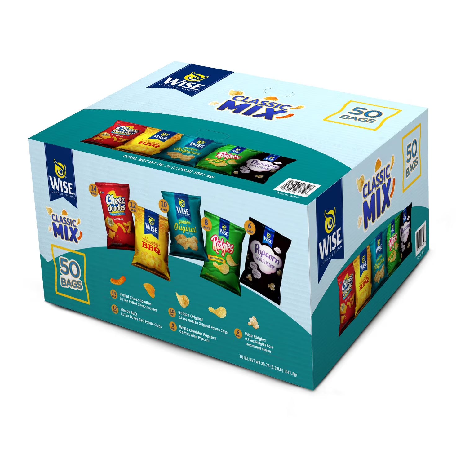 Wise Variety Pack Snacks, 50 pk.
