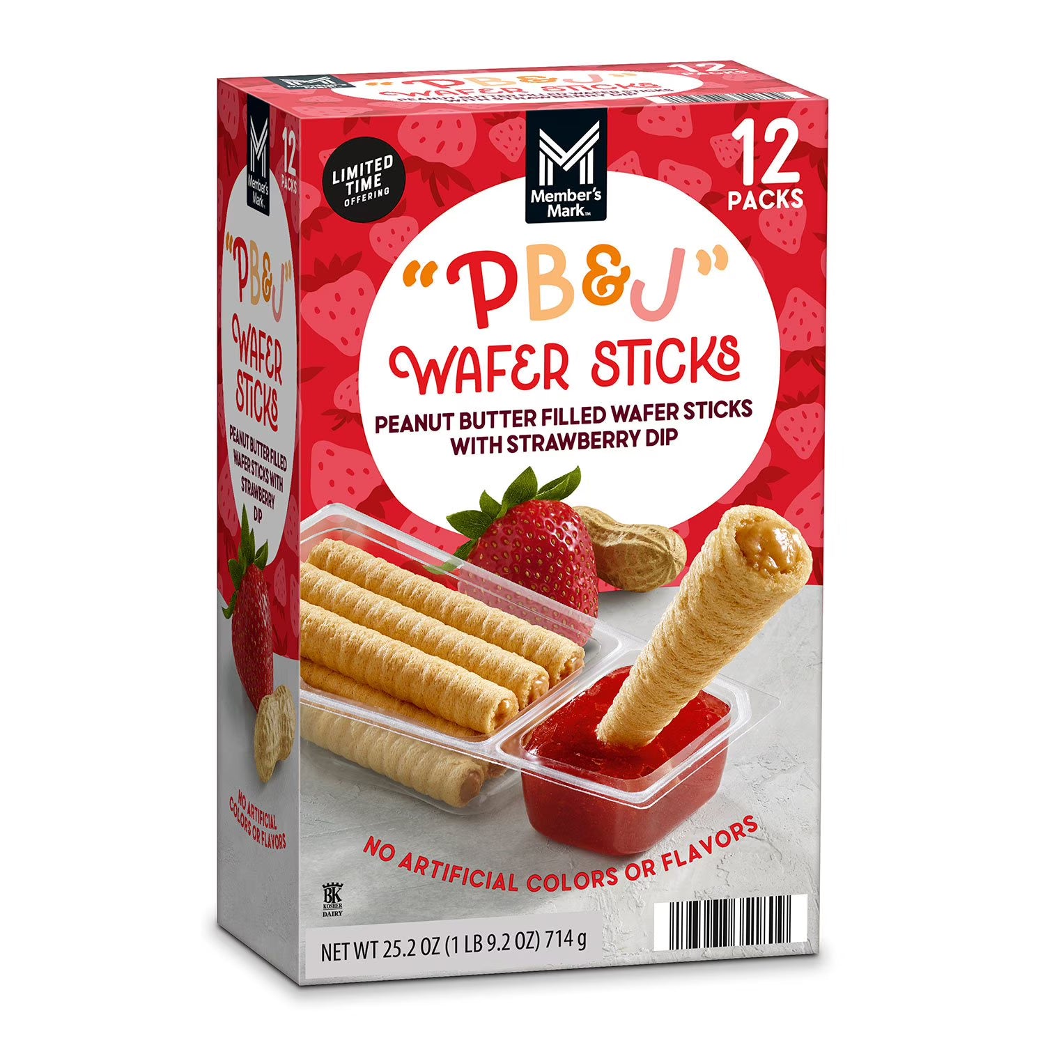 Peanut Butter & Jelly Wafer Sticks, 2.1 oz., 12 pk.