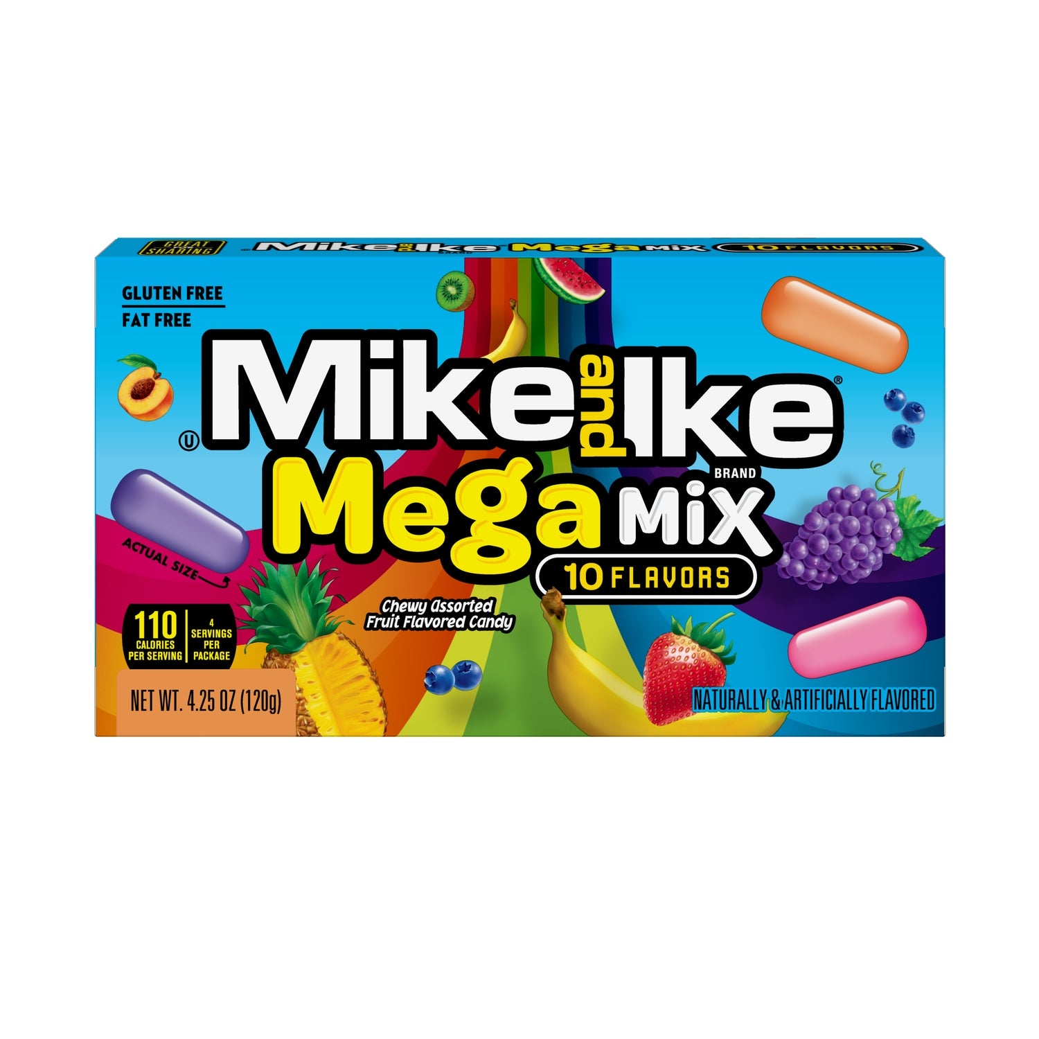 Mike And Ike Candy - Mega Mix, 4.25 oz.