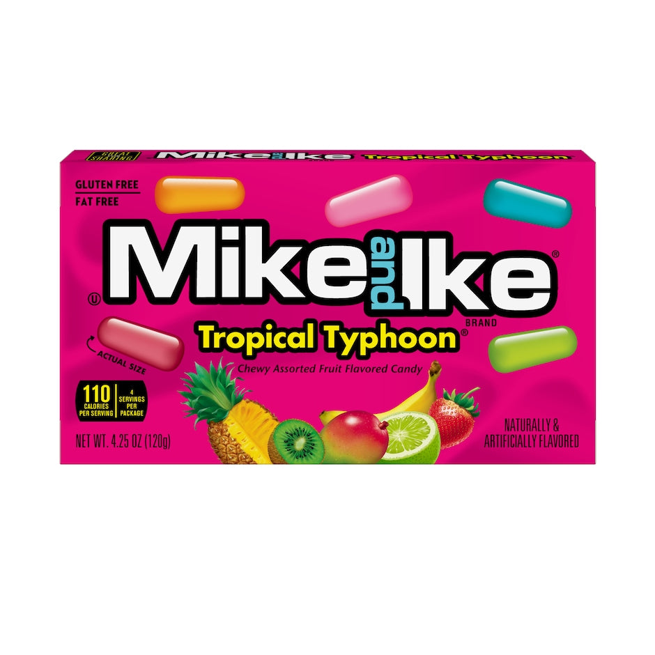 Mike And Ike Tropical Typhoon Theater Box Candy, 4.25 oz.