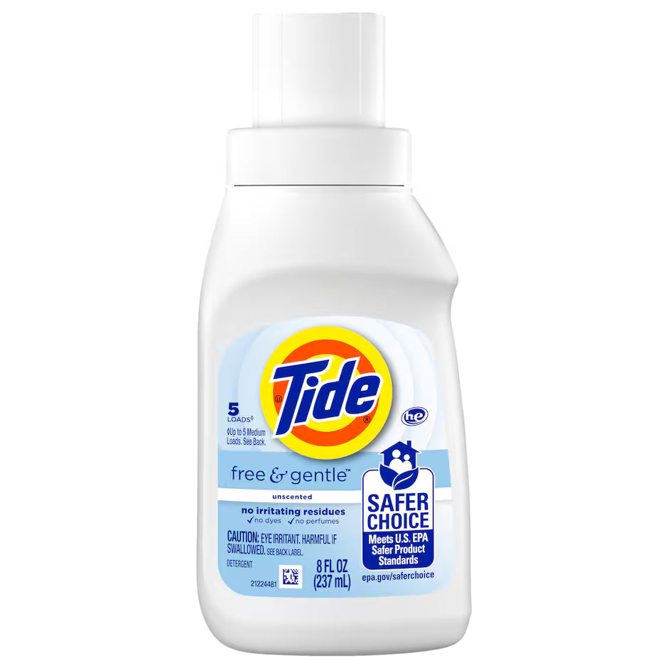 Tide Free & Gentle Unscented Detergent, 1-ct