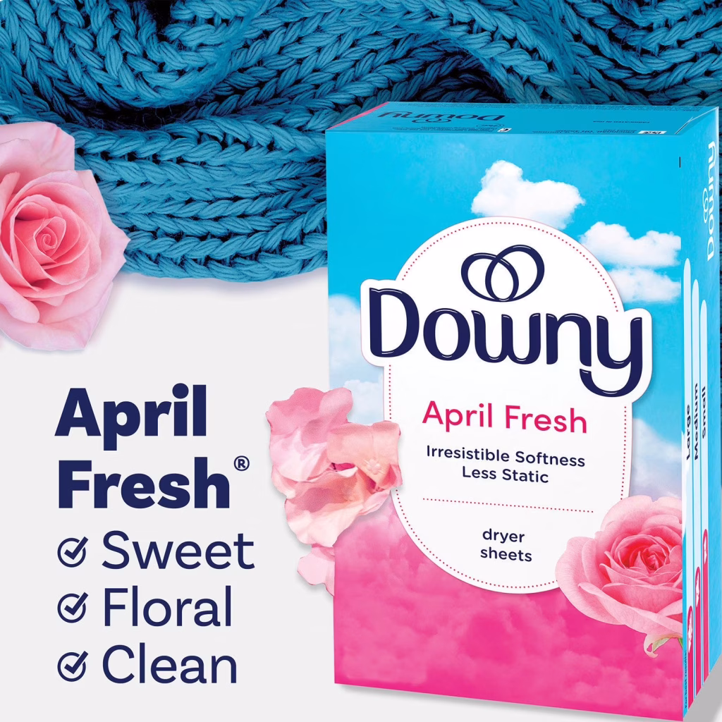 Downy Fabric Softener Dryer Sheets, April Fresh, 160 ct.