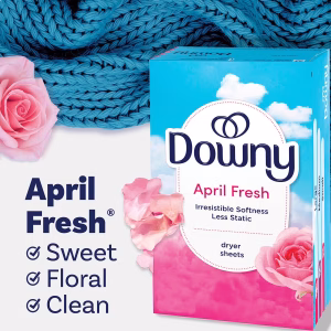 Downy Fabric Softener Dryer Sheets, April Fresh, 160 ct.