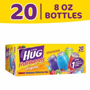 Little HUG Fruit Barrels, Original, Shelf Stable Kids Drinks Variety pack, 20 count, 8 fl oz bottles
