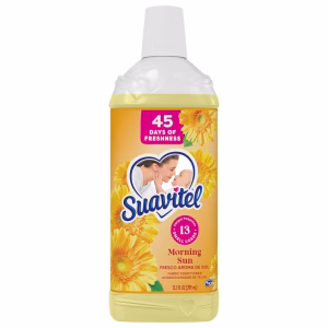 Suavitel Fabric Conditioner, Liquid Fabric Softener, 45 Days of Freshness, HE Compatible, 13 Small Loads, Morning Sun Scent, 13.5 fl Oz. Bottle