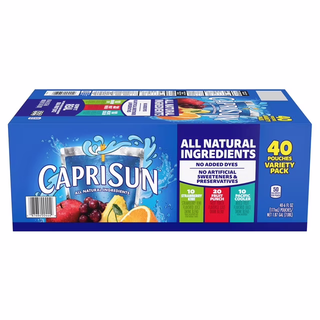 Capri Sun Variety Pack 6 fl. oz. pouches, 40 pk