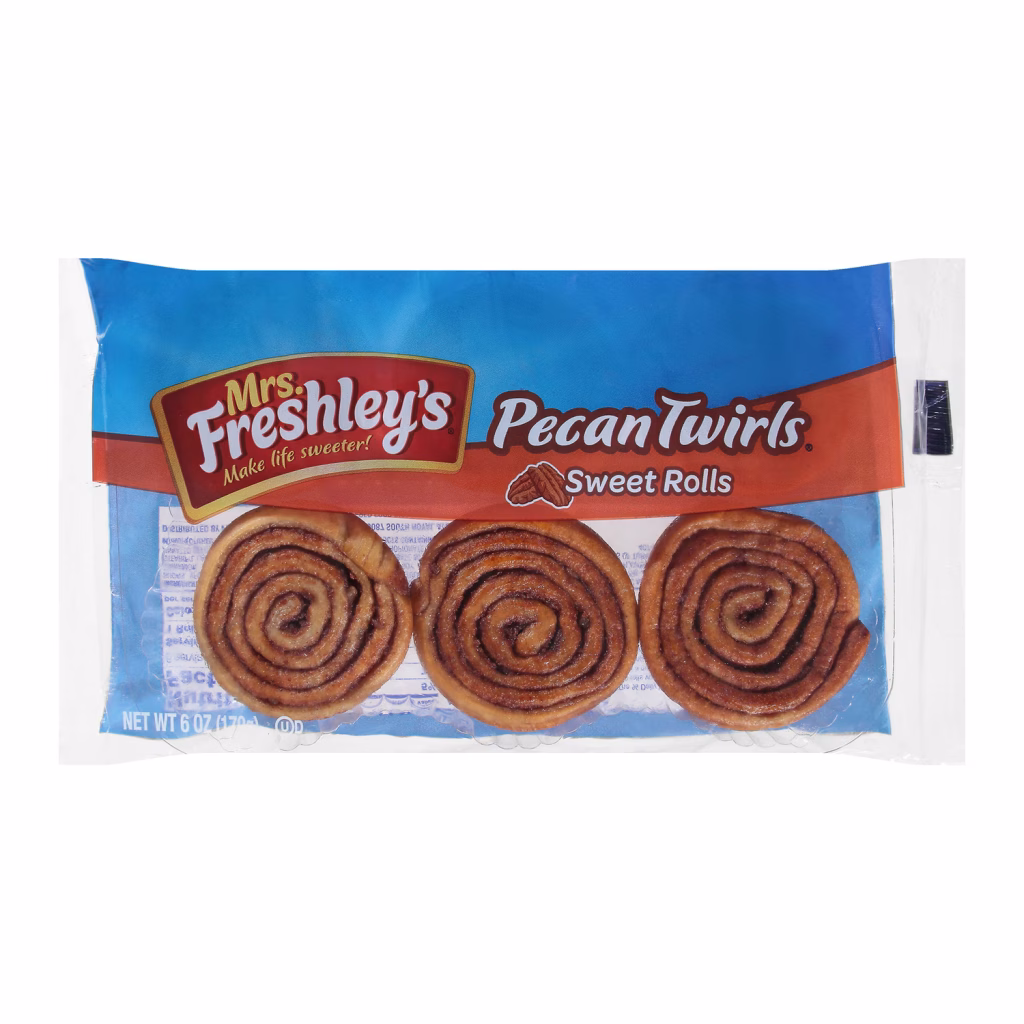 Mrs. Freshley's Pecan Twirls Sweet Roll, 6 oz.