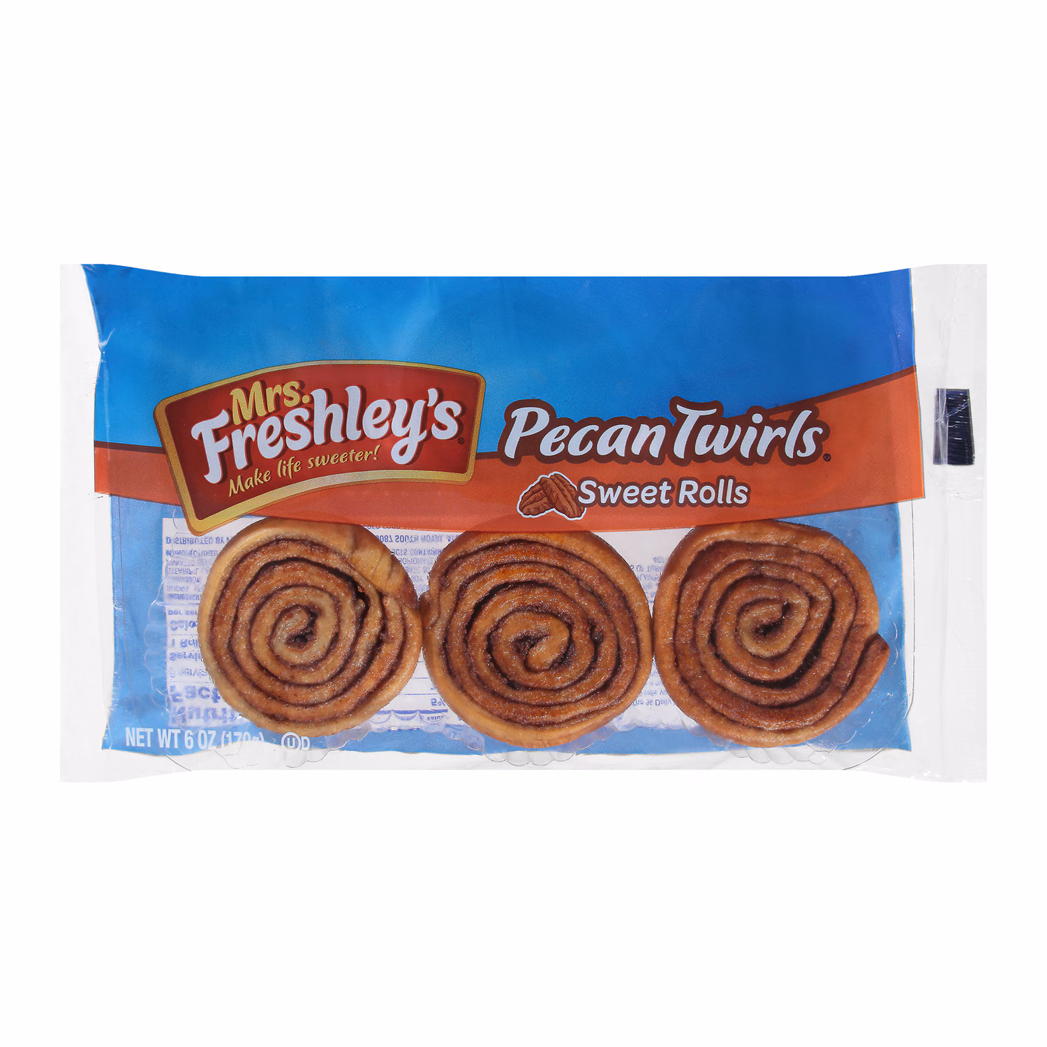 Mrs. Freshley's Pecan Twirls Sweet Roll, 6 oz.